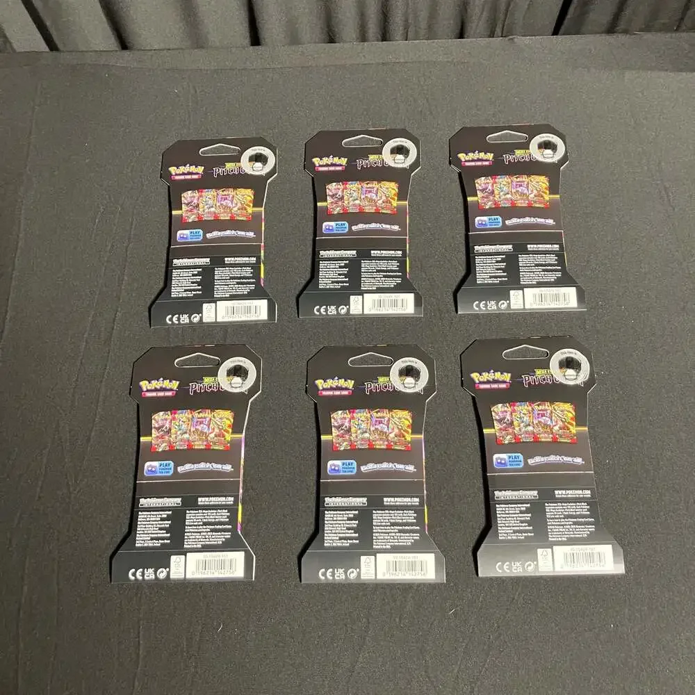 Pokemon TCG Mega Evolution-Pitch Black Sleeved Booster Pack Lot Of 6